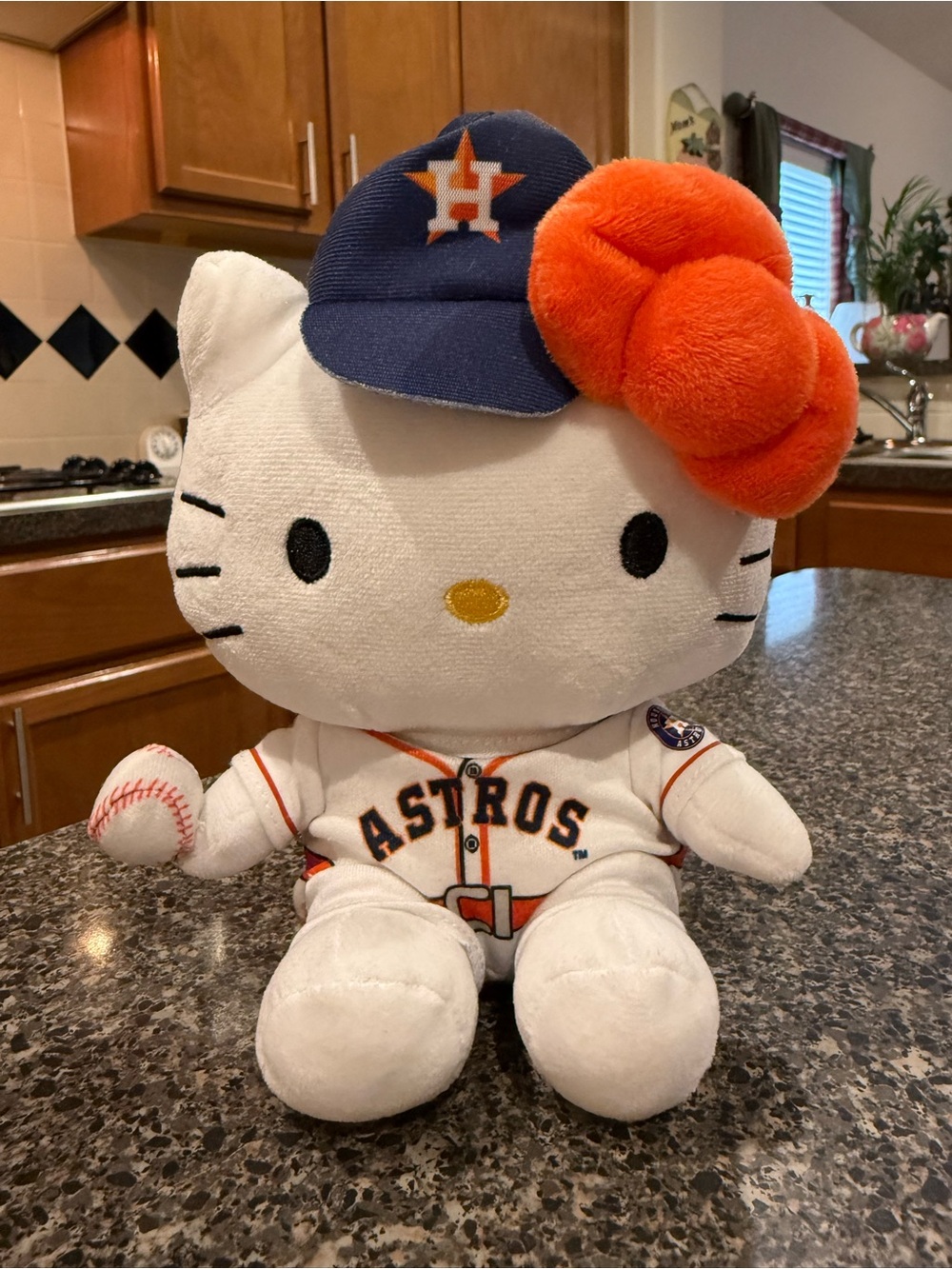 MLB Houston Astros Hello Kitty Stuffed Plush Doll